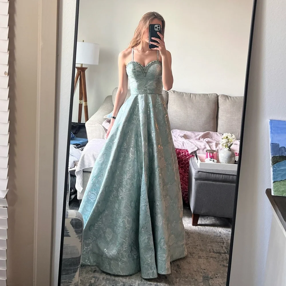 Blue Prom Dress - Picture 3 of 6